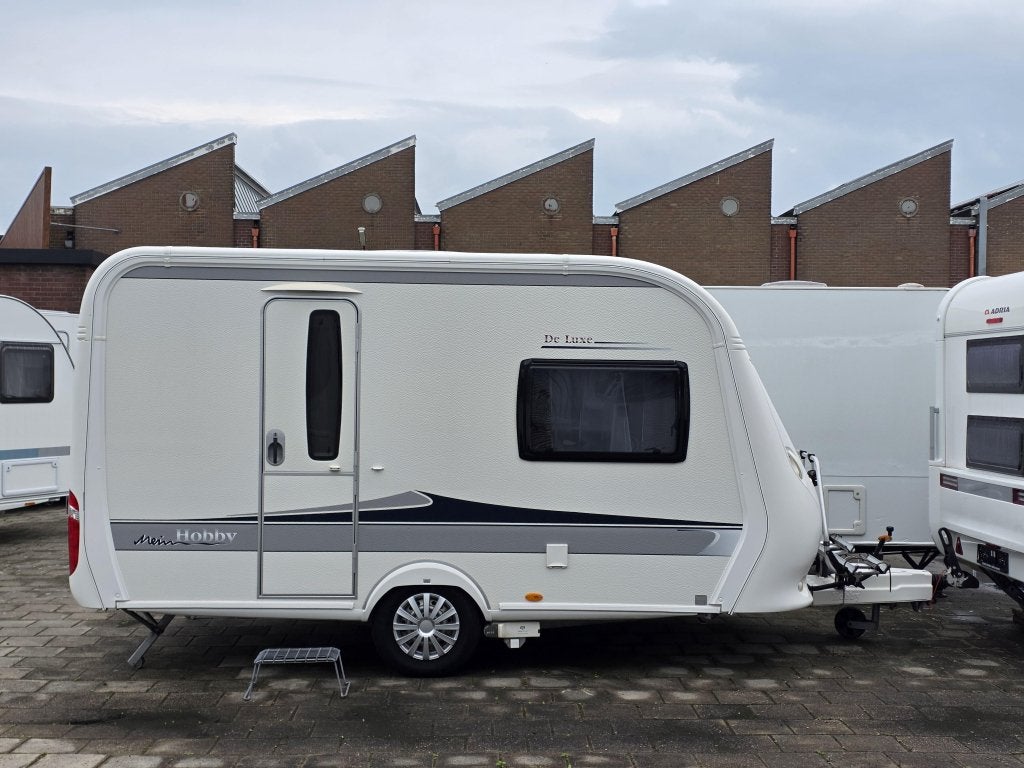 Hobby De Luxe 380 TB, Caravans en Kamperen, Reservewiel, Overige typen, Standaardzit, Hobby