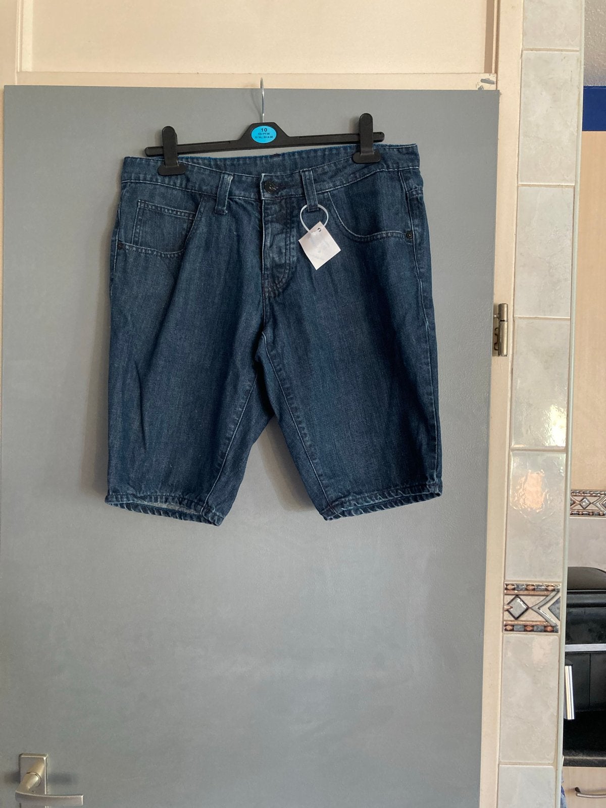Chapter korte heren jeans W32 - Zomerklaar!, Kleding | Heren, Ophalen of Verzenden, Zo goed als nieuw, Blauw, W32 (confectie 46) of kleiner