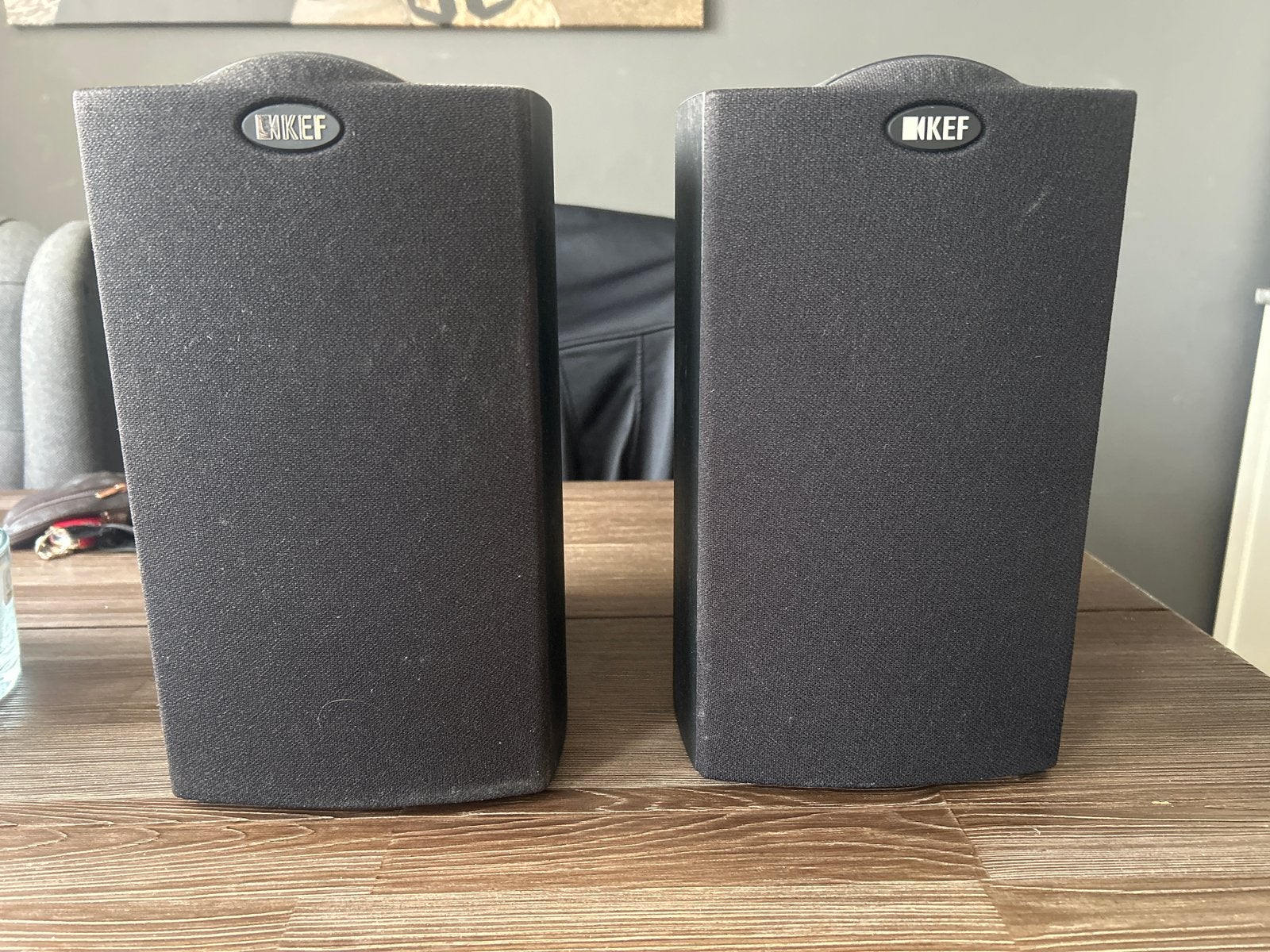 KEF iQ10 Boekenplank Luidsprekers - Zwart (Paar), Ophalen of Verzenden, Zo goed als nieuw, 60 tot 120 watt, Boekenplank luidspreker