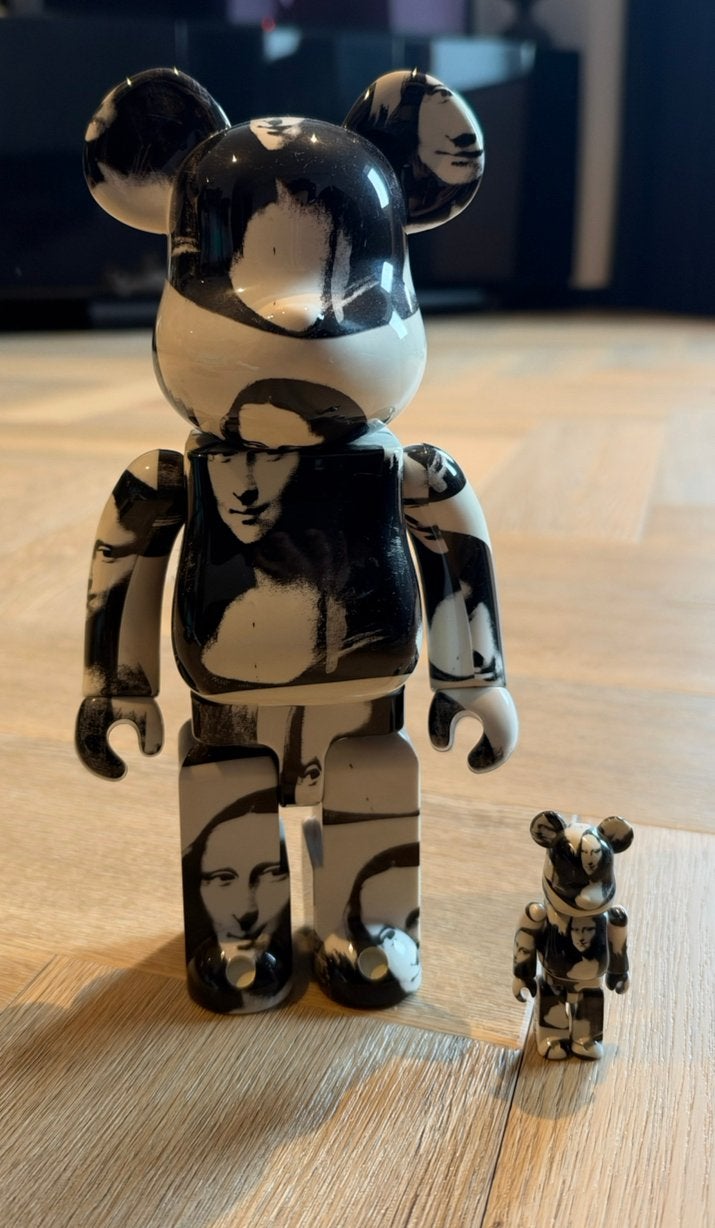 Bearbrick Andy Warhol – Double Mona Lisa (400% + 100%), Ophalen, Zo goed als nieuw, Dier