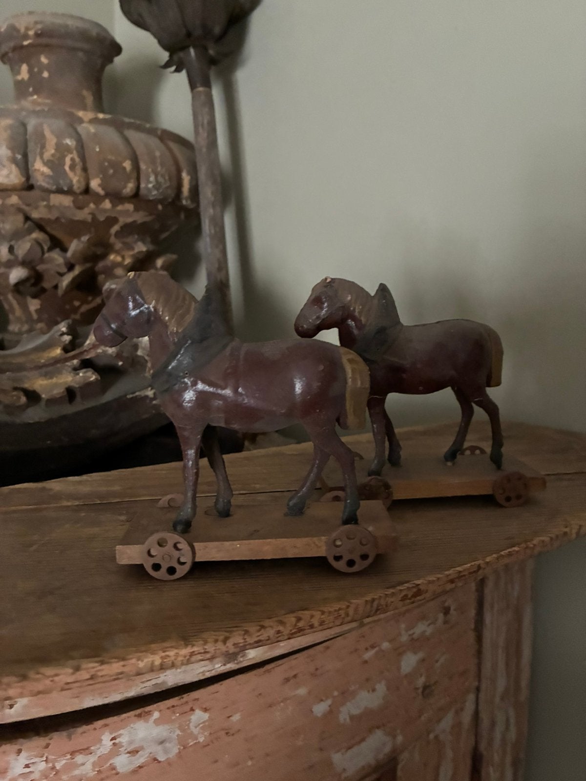 Antieke paardjes, Antiek en Kunst, Antiek | Speelgoed, Ophalen of Verzenden