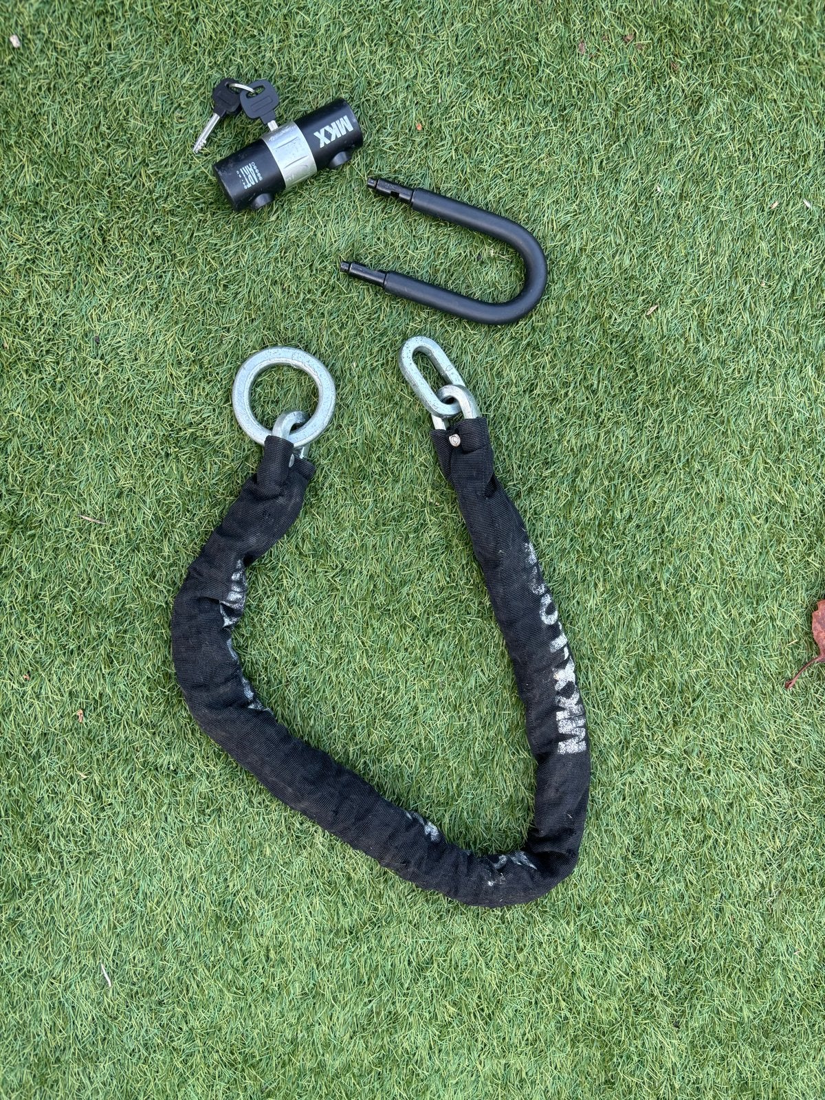 MKX ART 4 scooterslot met ketting, Ophalen of Verzenden, Gebruikt, Kettingslot