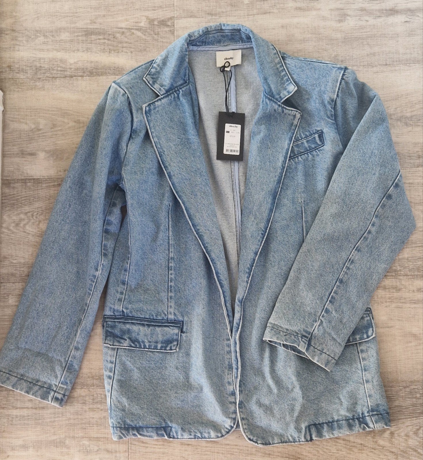 Shoeby denim blazer - Nieuw met kaartjes maat XS/S, Blauw, Nieuw, Ophalen of Verzenden, Shoeby