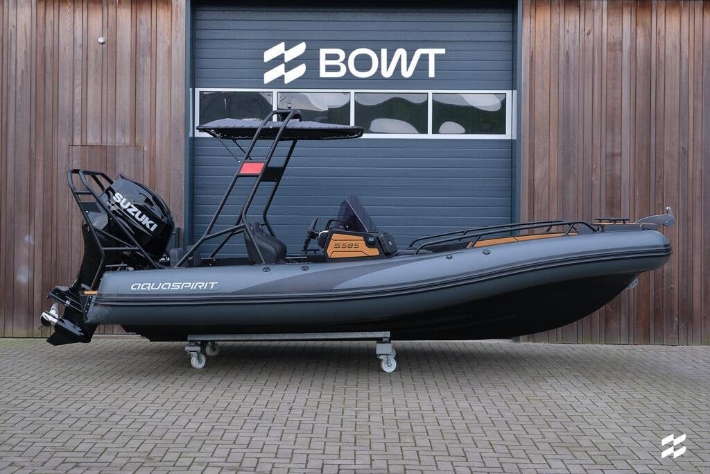 AQUASPIRIT S585DC | Aluminium RIB | D-Tubes | Suzuki DF150, Watersport en Boten, Nieuw, AQUASPIRIT, Benzine