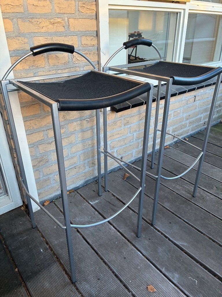 Design barkruk Zeus, 2 stuks, Ophalen, Gebruikt, Met voetsteun, 60 tot 90 cm