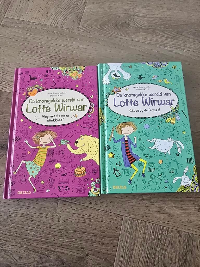 De Knota-gekke Wereld van Lotte Wirwar - 2 boeken, Boeken, Ophalen of Verzenden, Zo goed als nieuw, Alice Darcheville & Daniela Kohl