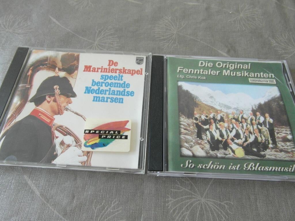 2 x Cd met blaasmuziek marinierskapel  Fenntaler musikanten, Cd's en Dvd's, Cd's | Instrumentaal, Ophalen of Verzenden, Zo goed als nieuw