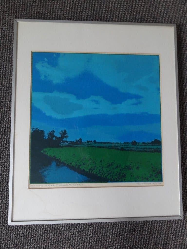 4 kleuren zeefdruk Groenendijk no 4/5 Puntkomma 81/05/20, Antiek en Kunst, Verzenden