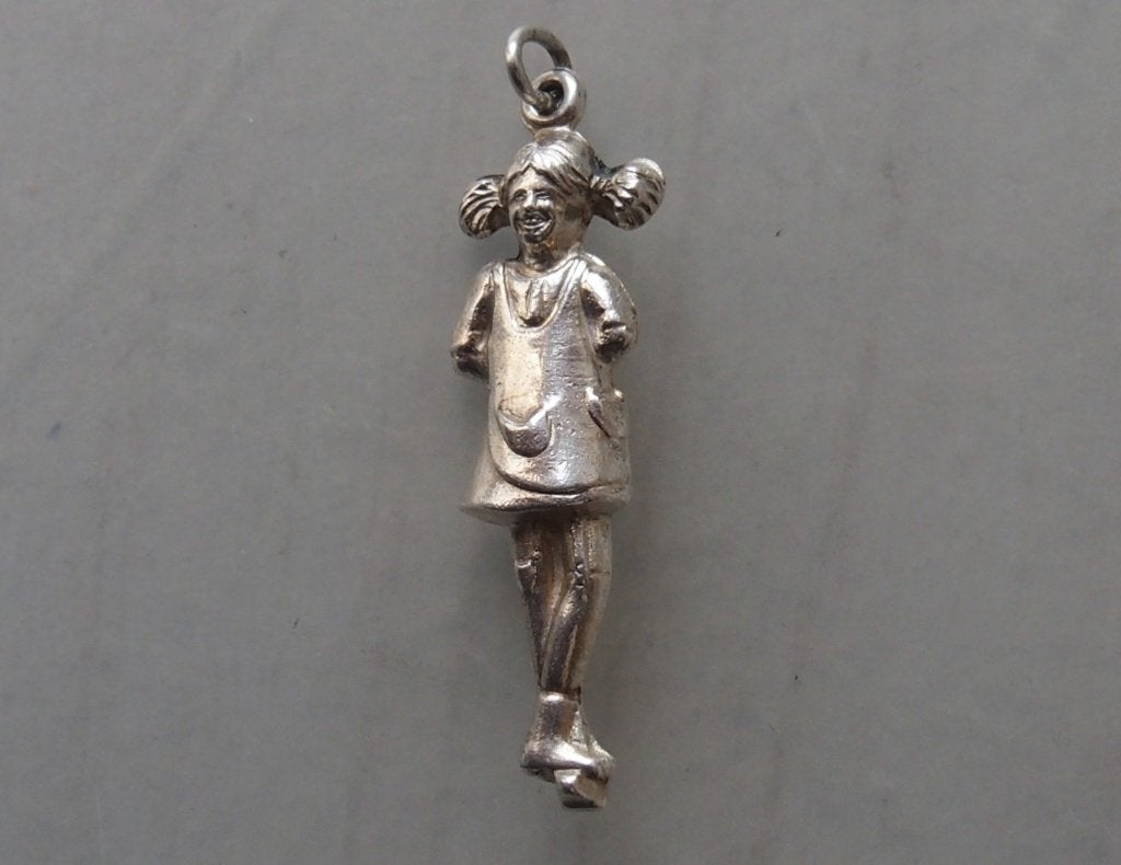 ZILVEREN HANGER: PIPPI LANGKOUS (NIEUW), Verzenden, Zilver, Hanger