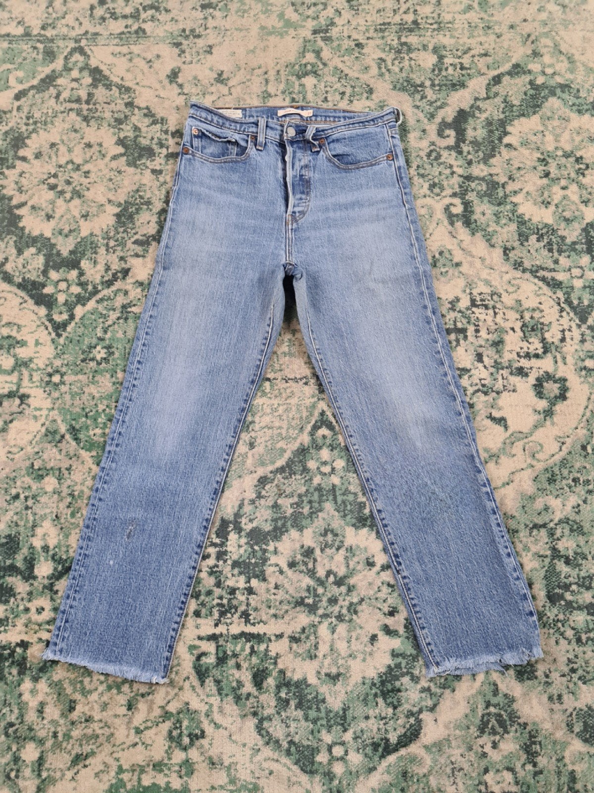 Levi's wedgie straight W27 L26 Dames Tulsi2726 Blauw, Blauw, Ophalen of Verzenden, Zo goed als nieuw, W27 (confectie 34) of kleiner