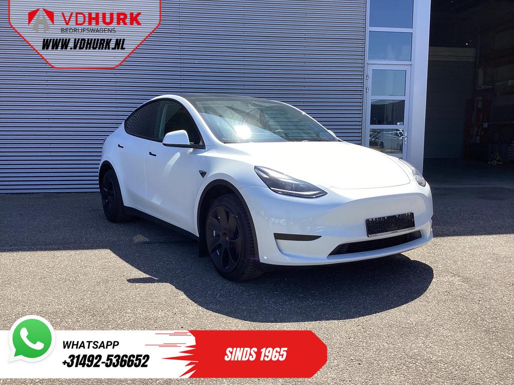 Tesla Model Y Long Range AWD 75 kWh 540 km WLTP MARGE SOH 92, Auto's, Tesla, Automaat, Stof, Gebruikt, 495 min