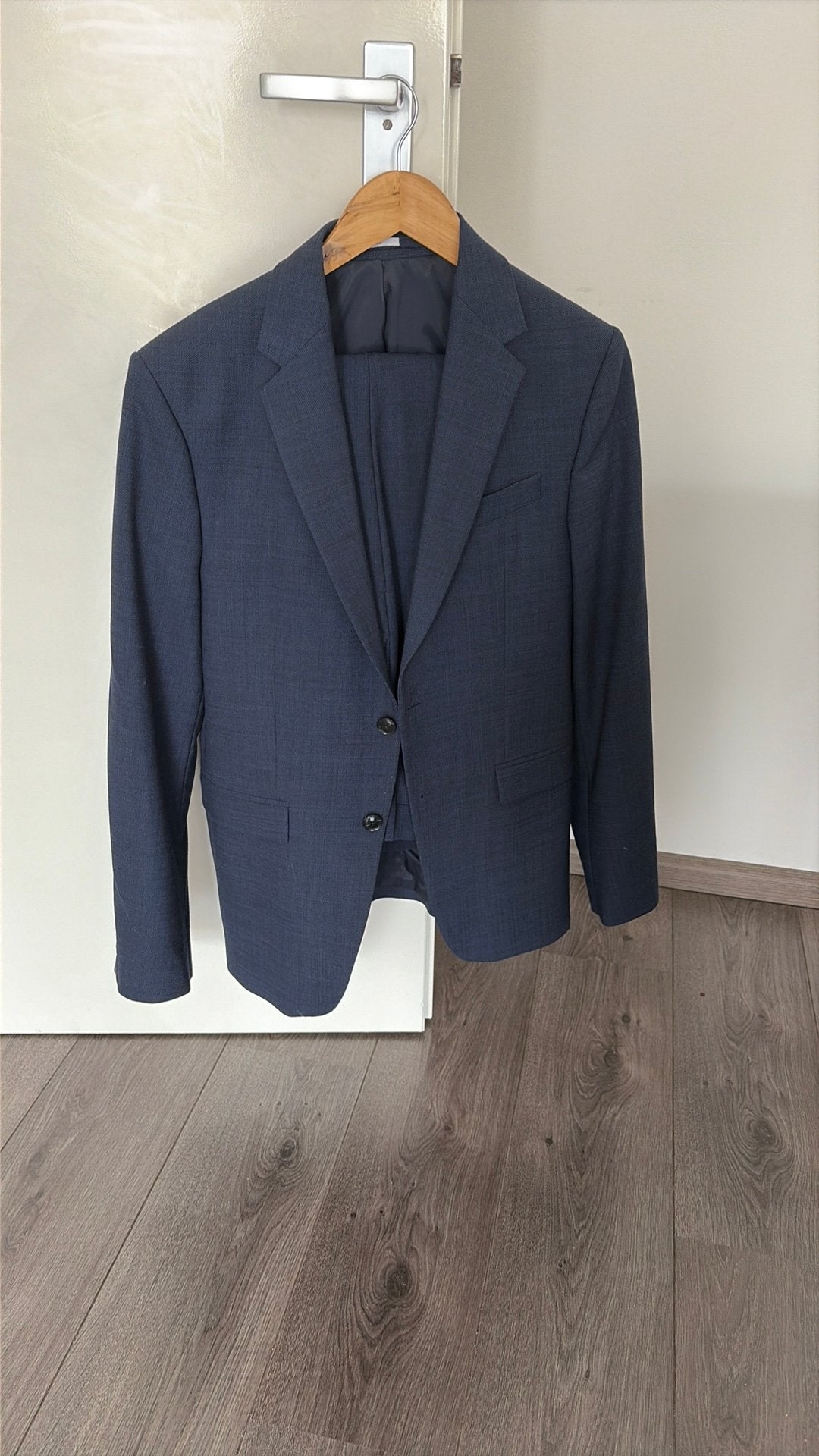 Zara kostuum maat 46 ZGAN, Ophalen of Verzenden, Zo goed als nieuw, Maat 46 (S) of kleiner, Blauw