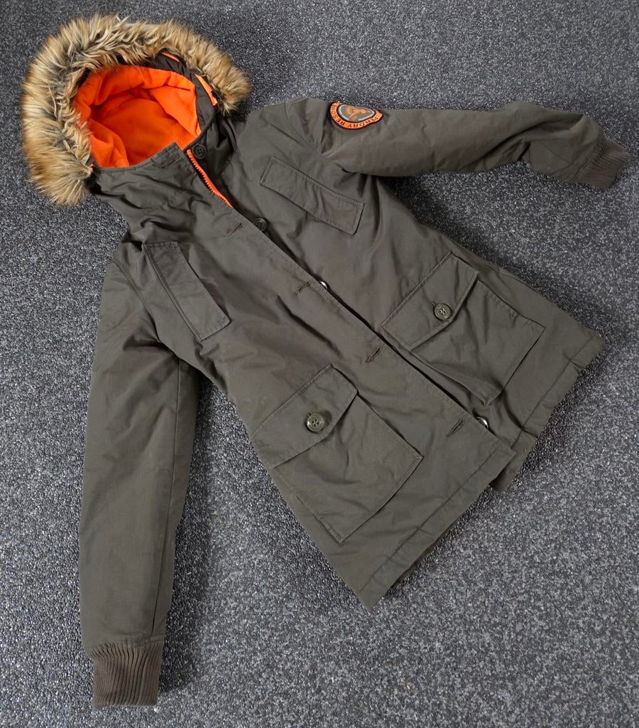 Superdry Parka M met bontkraag, Maat 38/40 (M), Superdry, Ophalen of Verzenden, Gedragen