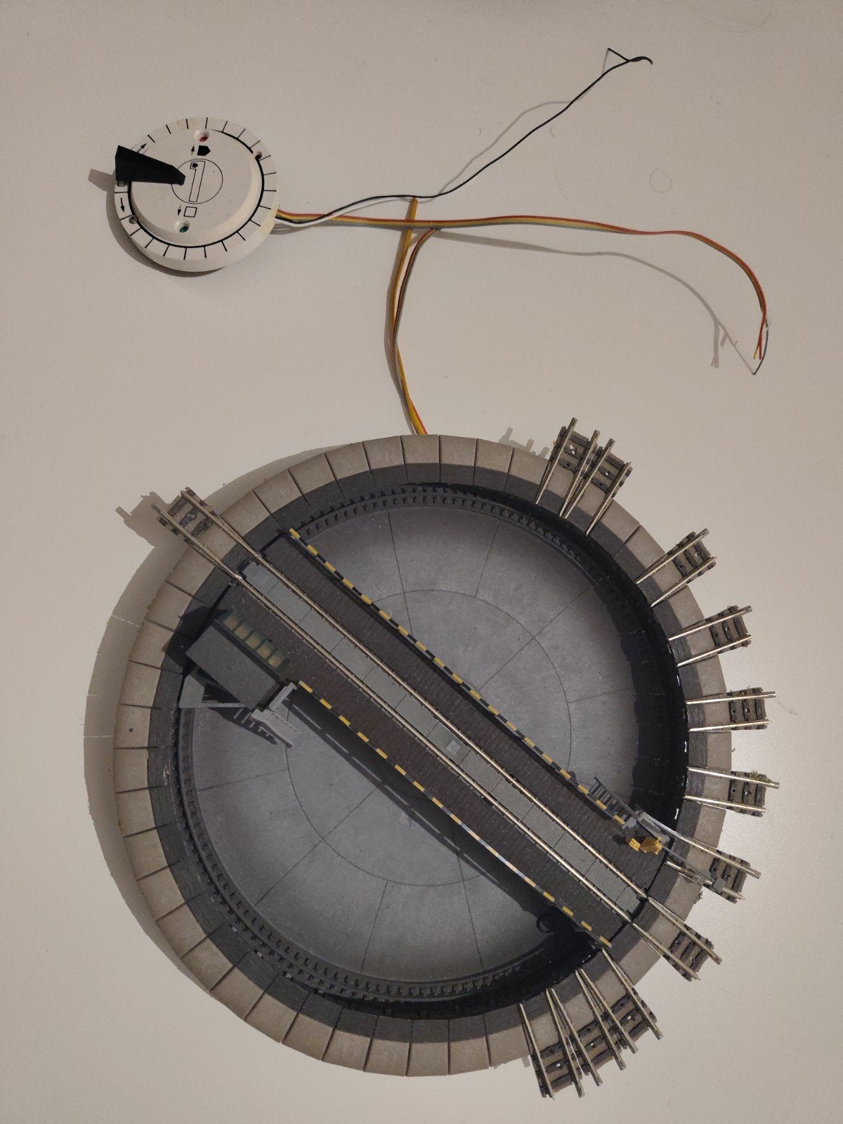 Fleischmann N-spoor elektrische draaischijf, Ophalen, Gebruikt, Gelijkstroom, Fleischmann