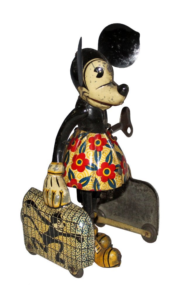 zoek oud blik blikken mickey mouse speelgoed toys 1930 1940, Ophalen of Verzenden