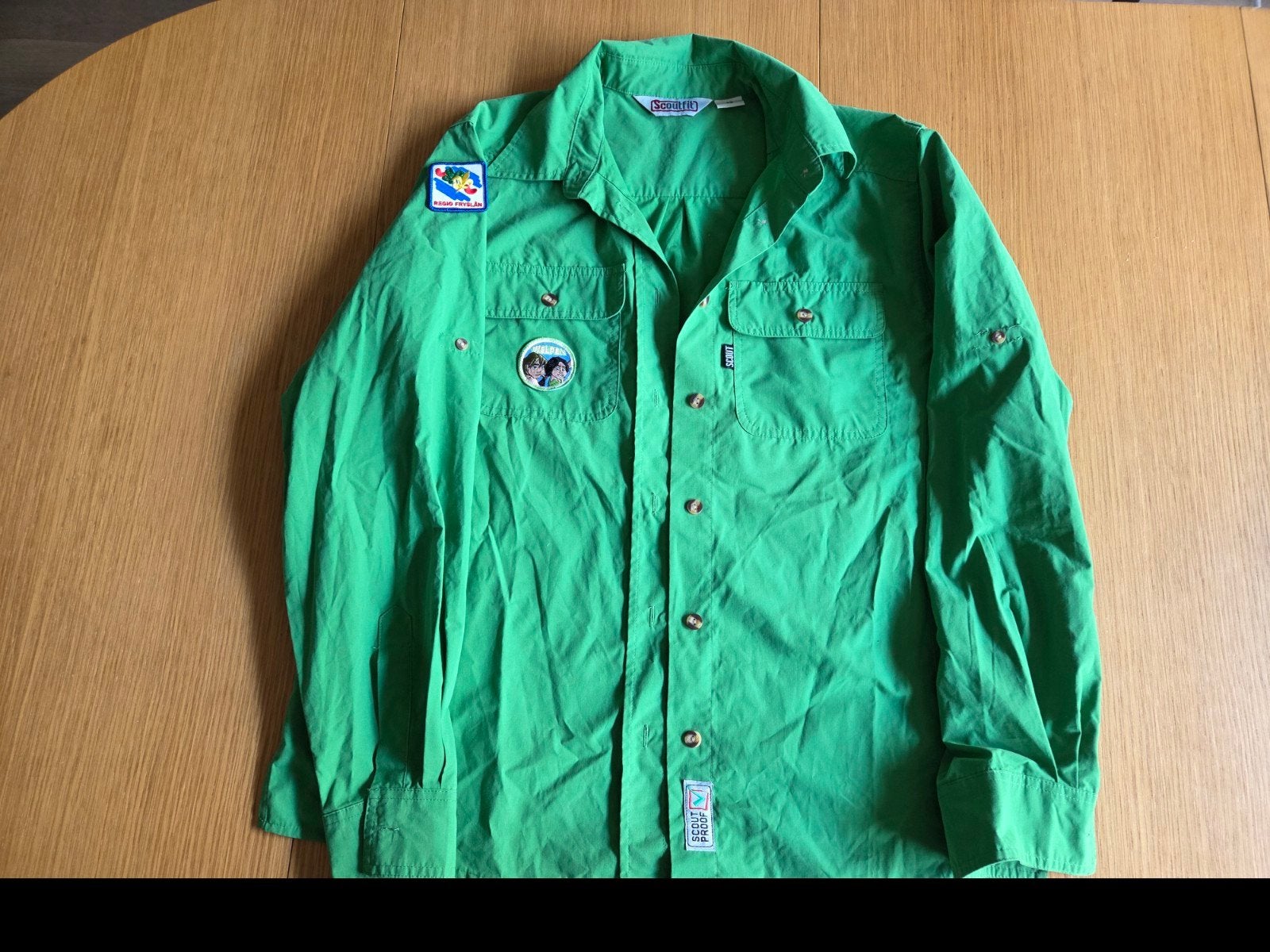Scoutfit dames blouse groen maat 42, Maat 42/44 (L), Ophalen of Verzenden, Zo goed als nieuw, Lange mouw