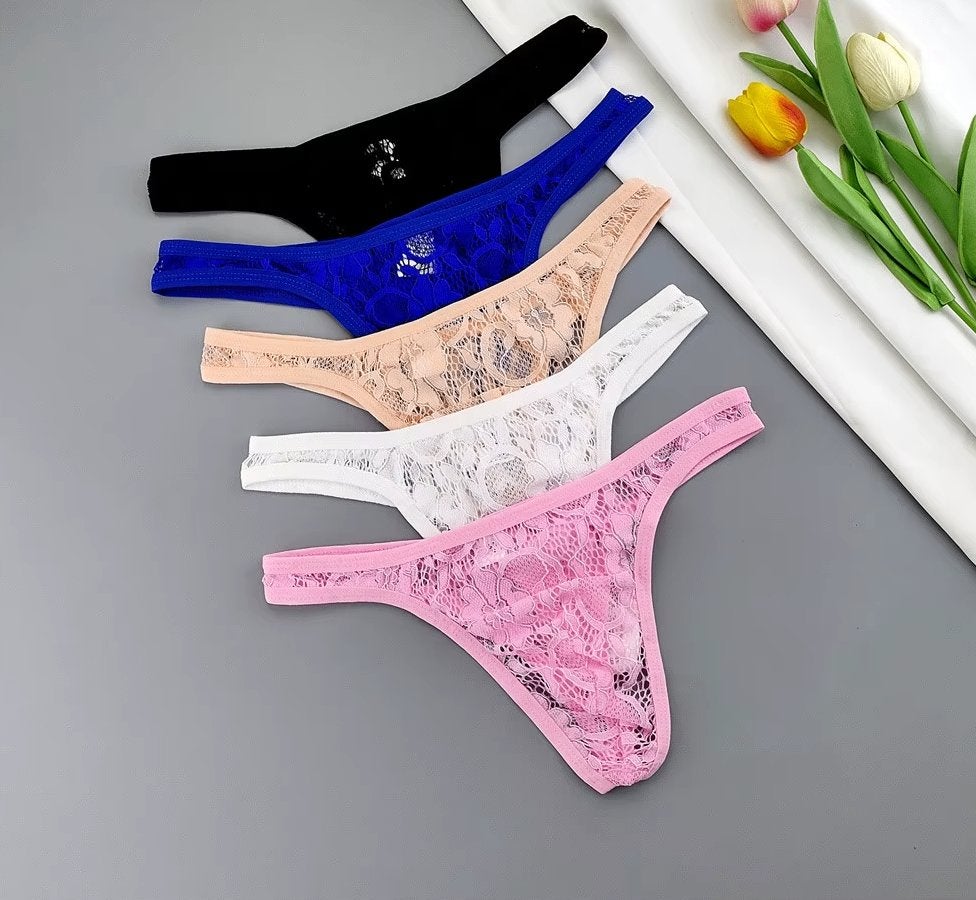 Kanten semi-doorzichtige heren slip, Kleding | Heren, Verzenden, Overige kleuren, Slip