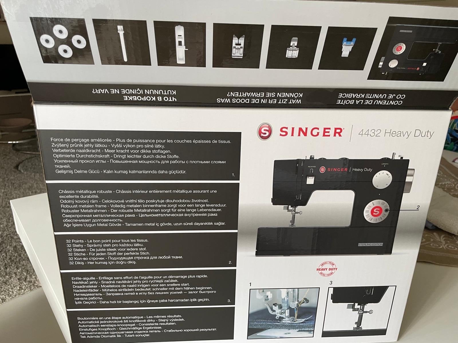 Nieuwe Singer 4432 Heavy Duty naaimachine, Ophalen of Verzenden, Zo goed als nieuw, Naaimachine, Singer