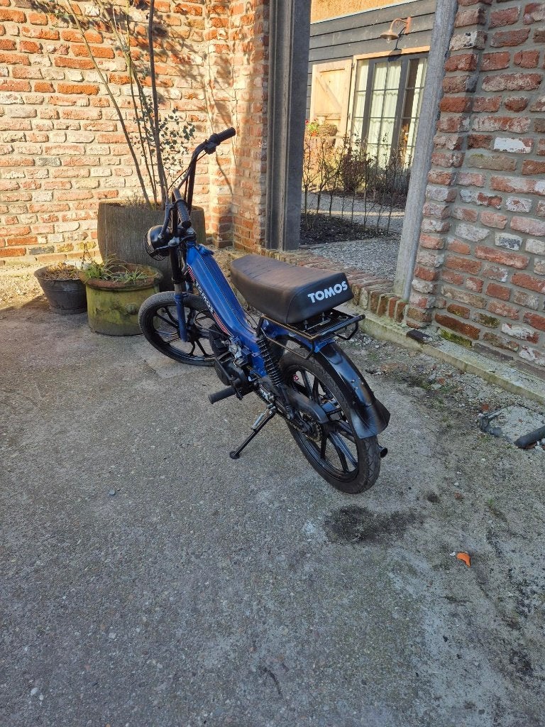 Tomos bromfiets - Blauw, goed onderhouden, Fietsen en Brommers, Tweetakt, Gebruikt, Tomos, Maximaal 45 km/u