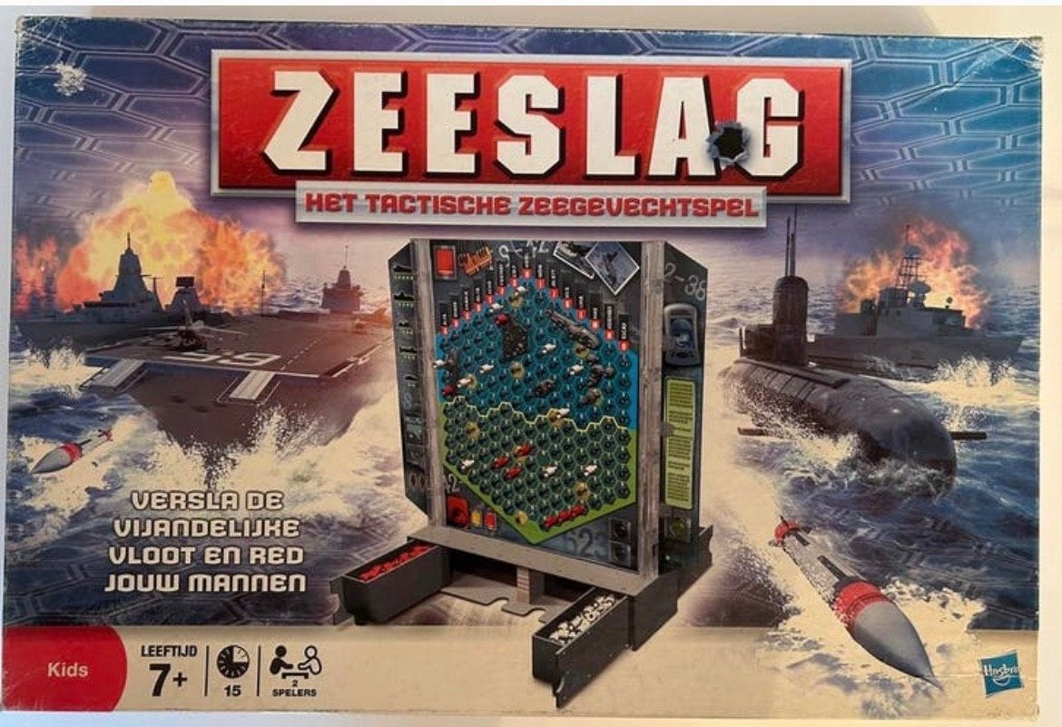 Zeeslag: Het tactische Zeegevechtspel MB Spellen - Compleet, Een of twee spelers, Ophalen of Verzenden, Gebruikt