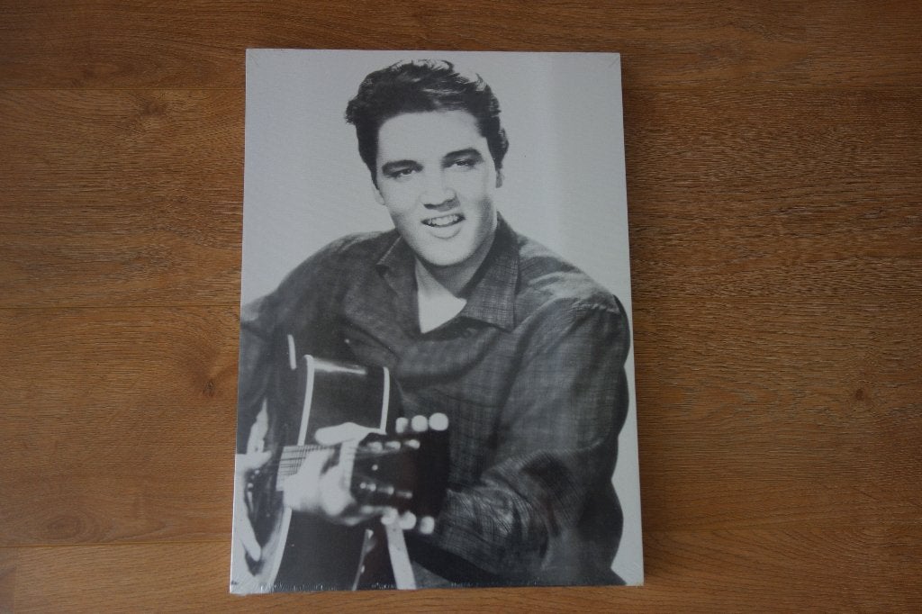 Schilderij canvas Elvis Presley, Ophalen of Verzenden, Nieuw, Minder dan 50 cm, Schilderij
