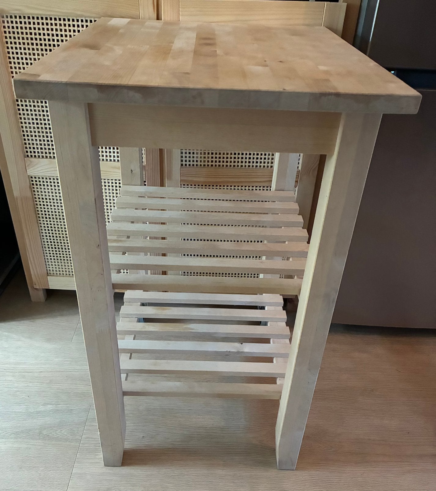 Ikea Bekvam roltafel keukenblok hout, Ophalen, Gebruikt, Overige kleuren, 50 tot 100 cm