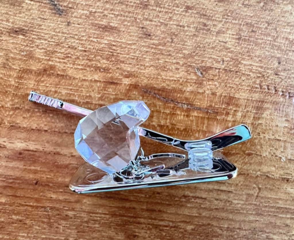 Swarovski Kristal Ijshockey incl. doosje, Ophalen of Verzenden, Zo goed als nieuw, Figuurtje