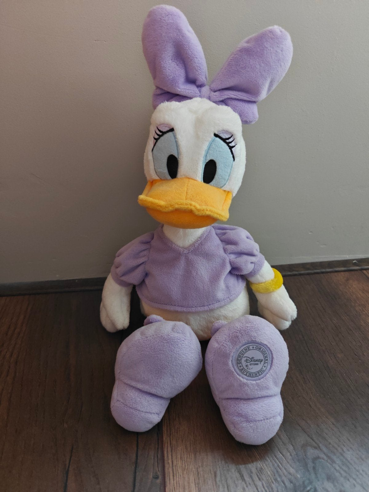Originele Disney knuffel Katrien Duck, Paars, Disney, Disney, Ophalen of Verzenden
