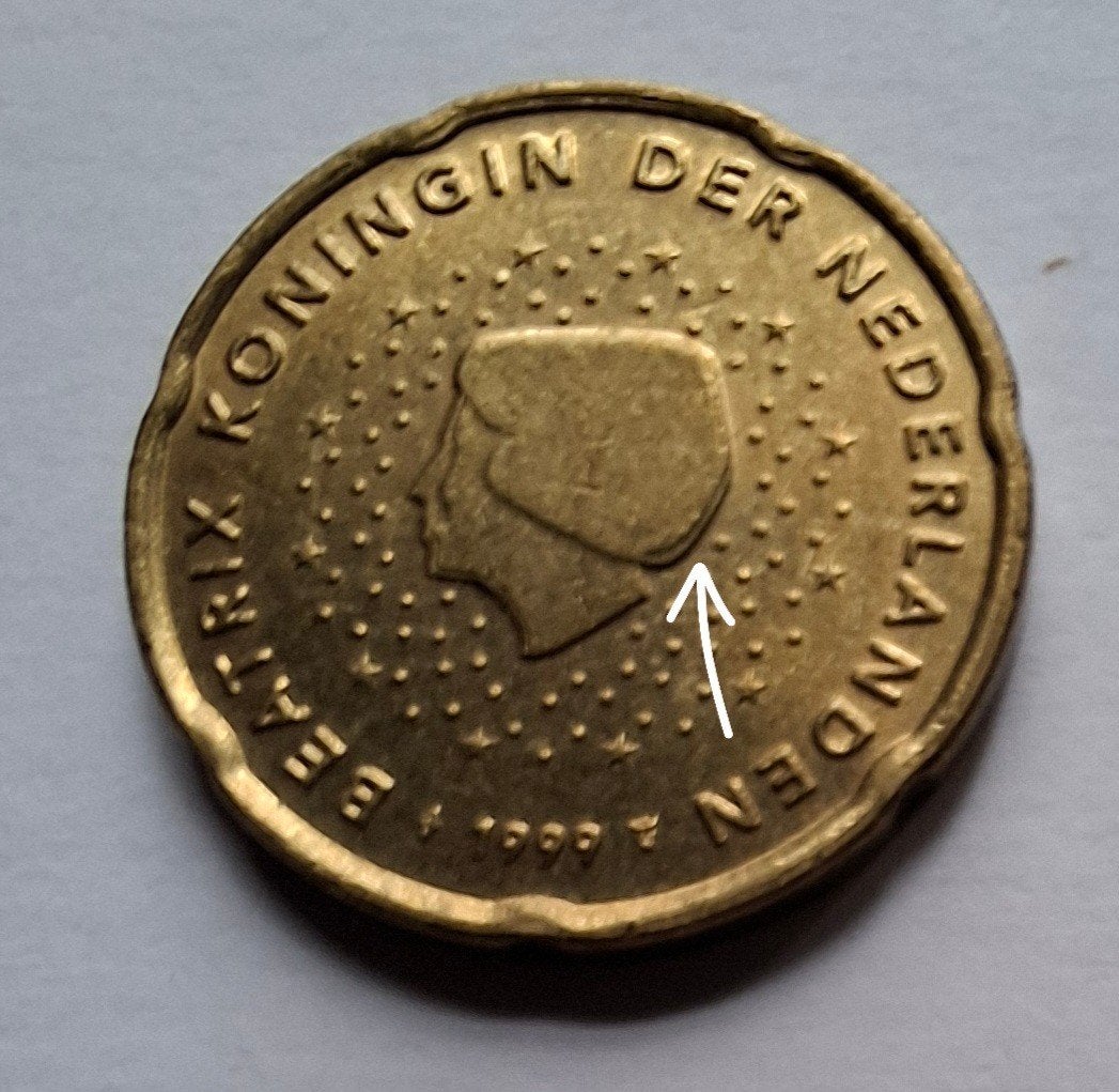 Misslag, 20 eurocent, NL, 1999, Ophalen of Verzenden, Overige landen, 20 cent