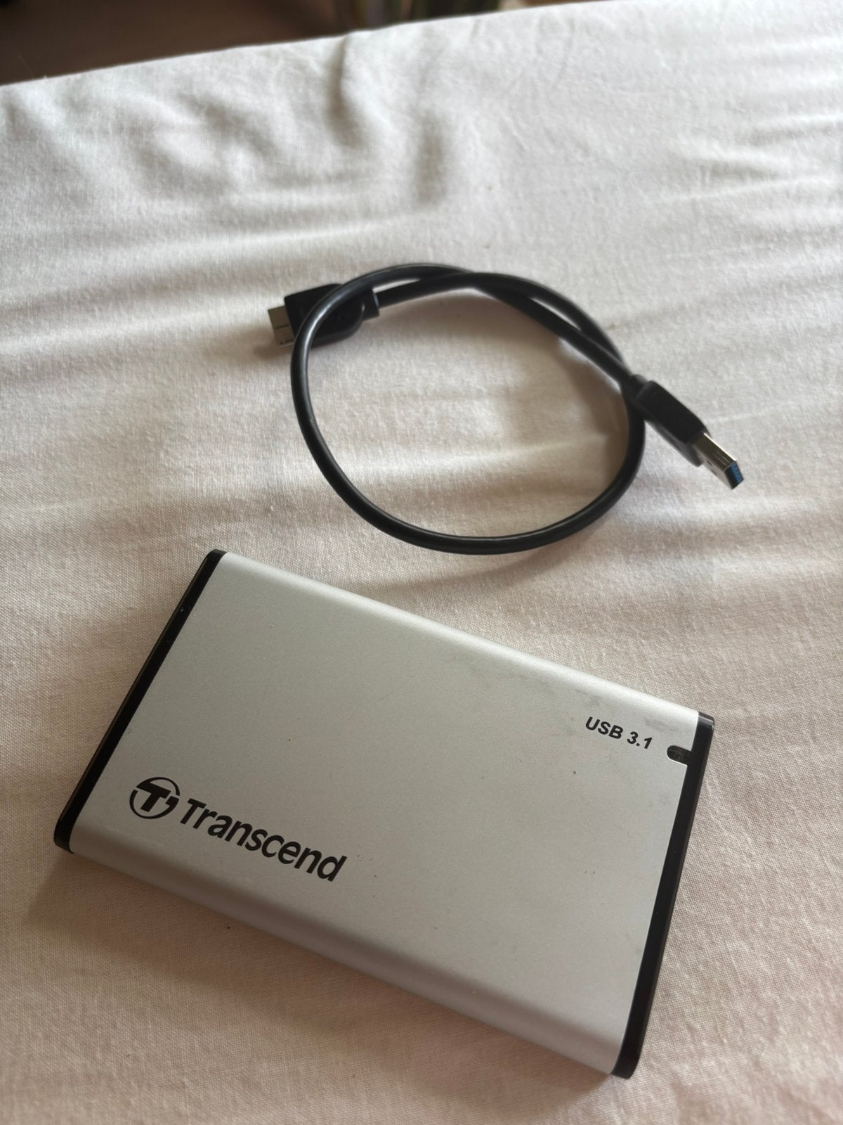 Externe harde schijf Transcend USB 3.1 500GB v.a. 20 euro, Ophalen of Verzenden, Zo goed als nieuw, Desktop, USB