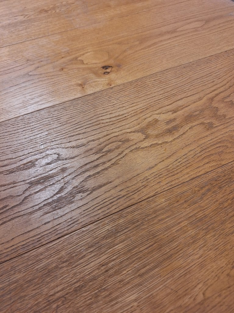 40 m2 eiken vloer multiplank toplaag 6 mm 20mm dik 19 cm br, Doe-het-zelf en Verbouw, Ophalen, Gebruikt, Vloerdelen of -planken