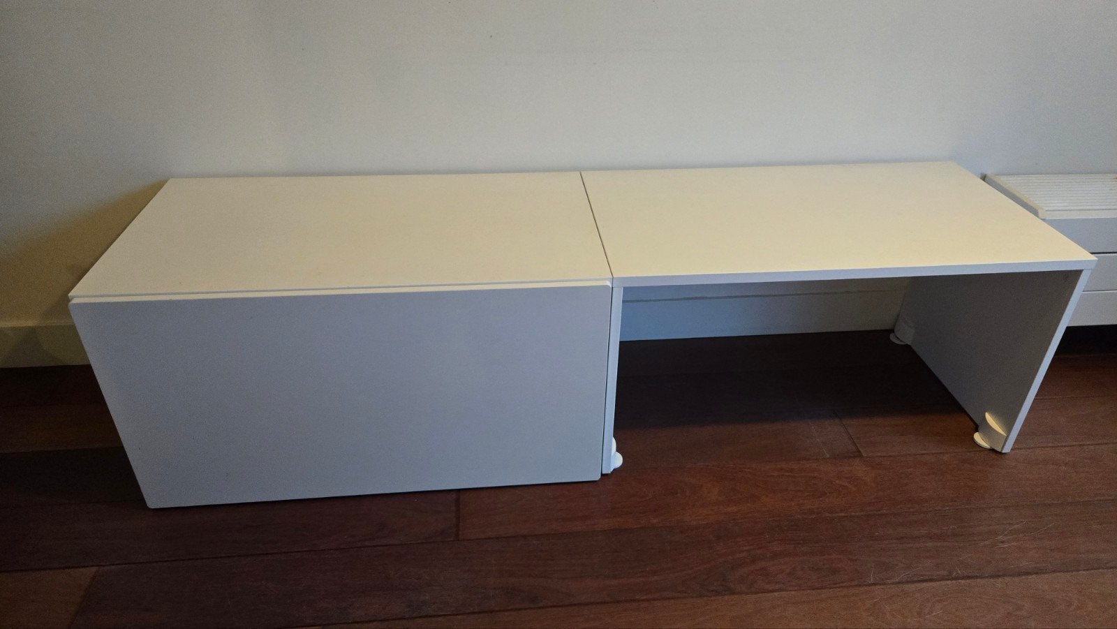 IKEA SMÅSTAD: 2 kisten en 1 bank/tafel, Huis en Inrichting, Ophalen, Overige materialen, Minder dan 50 cm, Gebruikt