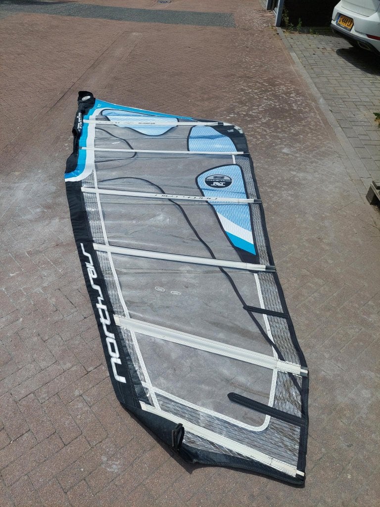 North Sails Windsurfzeil 4.5 m² met accessoires, Ophalen, Gebruikt, 3.5 tot 5 m², North Sails