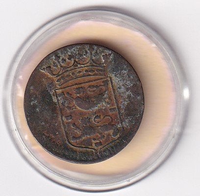 West Friesland VOC Duit 1737 met diverse Muntkleuren, Verzenden, Vóór koninkrijk, Overige waardes, Losse munt