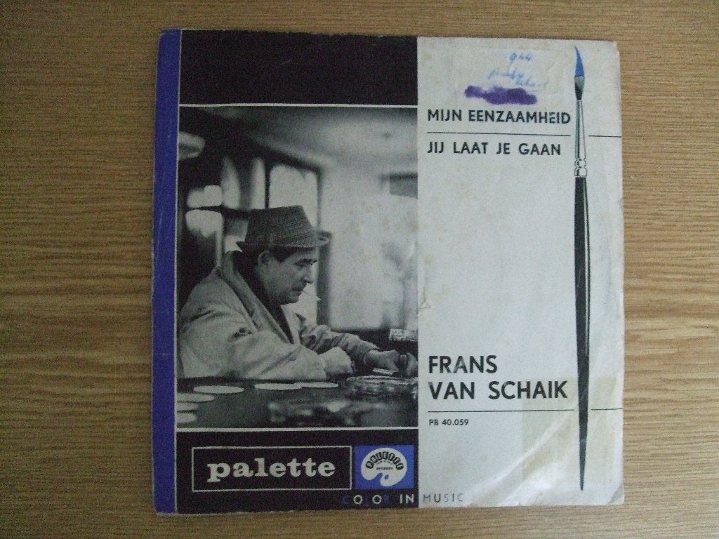 FRANS VAN SCHAIK    MIJN EENZAAMHEID / JIJ LAAT JE GAAN, 7 inch, Single, Ophalen of Verzenden, Zo goed als nieuw