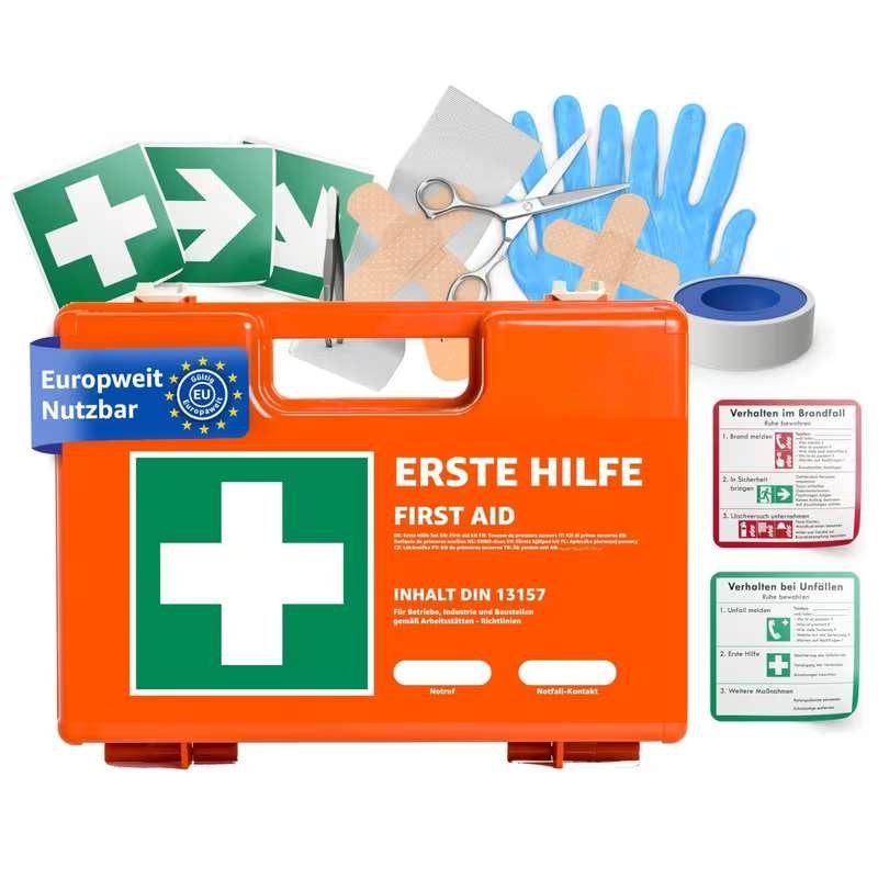 Complete EHBO Koffer | Eerste Hulp Kit DIN 13157  EU gekeurd, Diversen, Verzenden, Nieuw