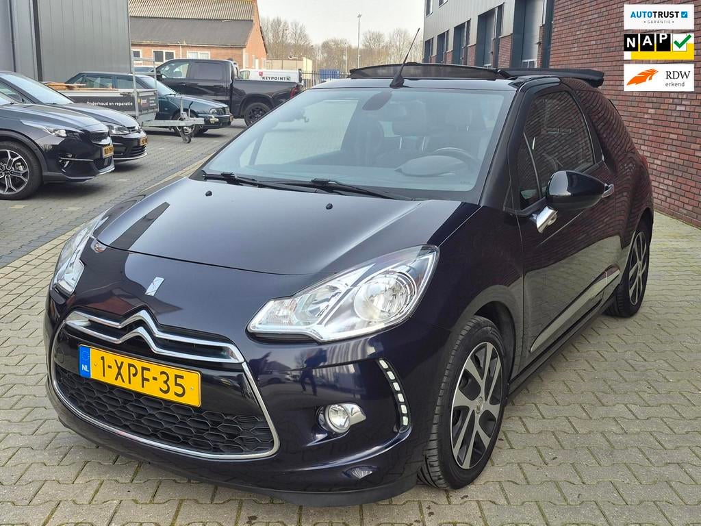 Citroen DS3 Cabrio 1.2 VTi So Chic nw APK, Auto's, Citroën, Bedrijf, Te koop, DS3, ABS, Airbags, Airconditioning, Bluetooth, Boordcomputer