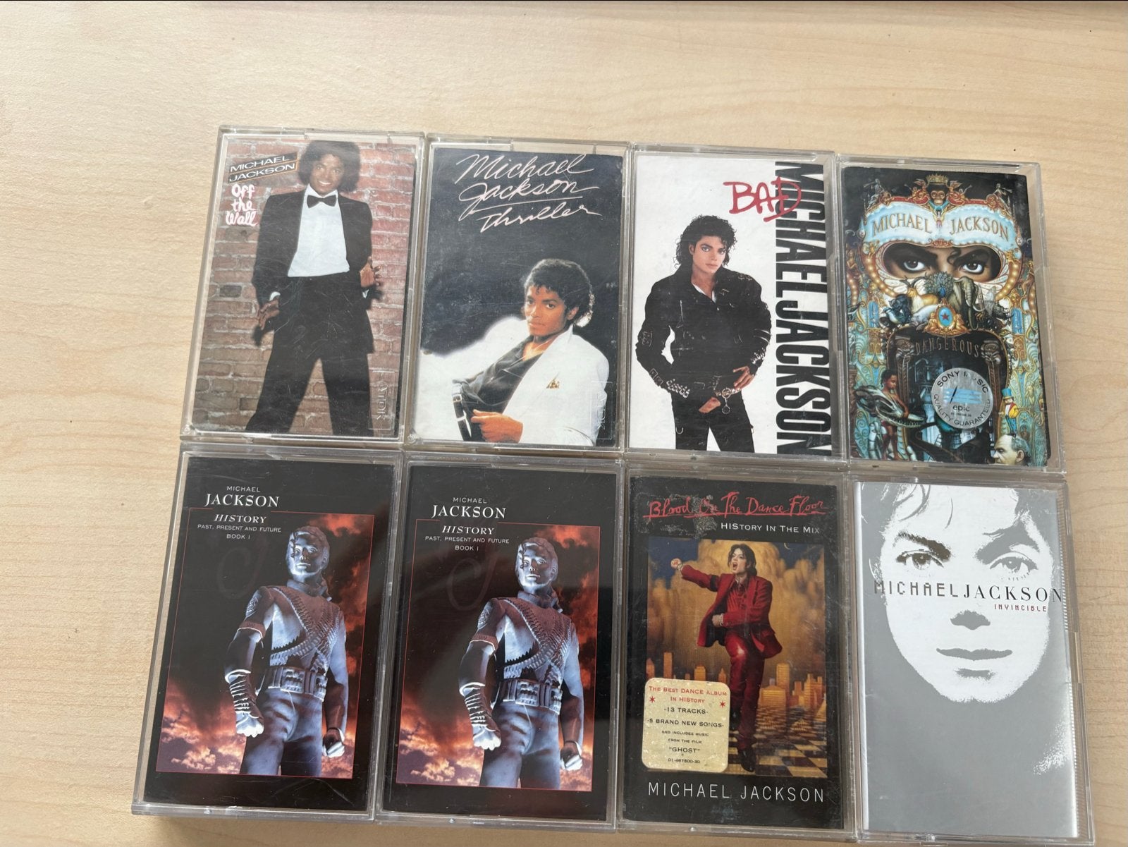 Michael Jackson Cassettebandjes Collectie - 8 Albums, Gebruikt, 2 t/m 25 bandjes, Ophalen of Verzenden, Origineel