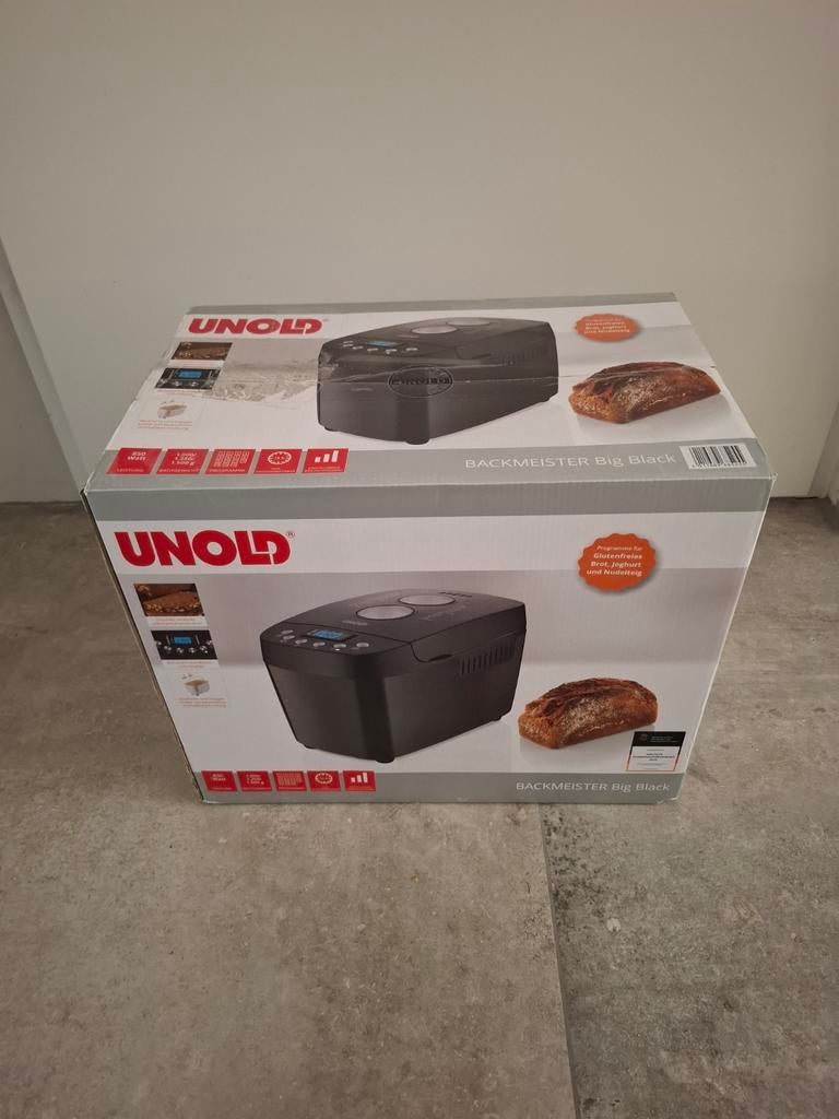Nieuw in ongeopende verpakking Unhold Backmeister Big black, Witgoed en Apparatuur, Broodbakmachines, Ophalen of Verzenden, Nieuw