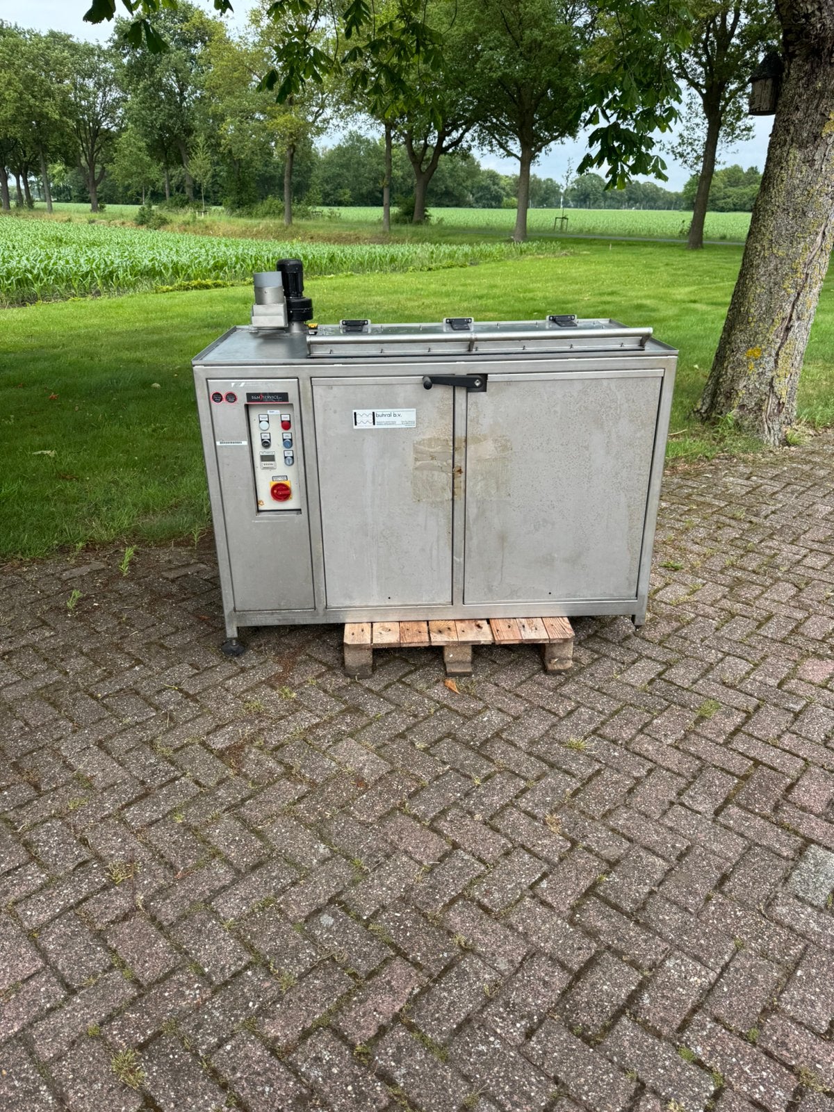 Industriële ultrasoon reinigingsmachine  – RVS – 400V, Ophalen