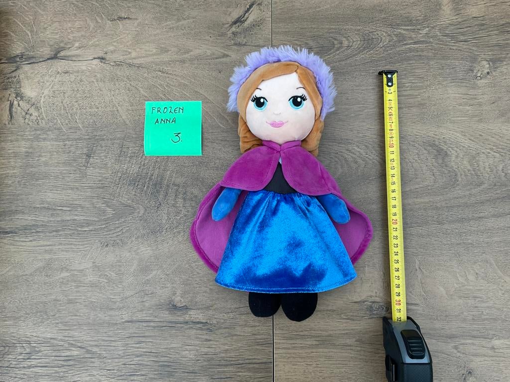Nieuwe zgan Disney Frozen Anna pluche pop knuffel ca 30cm, Ophalen, Overige figuren, Zo goed als nieuw, Knuffel