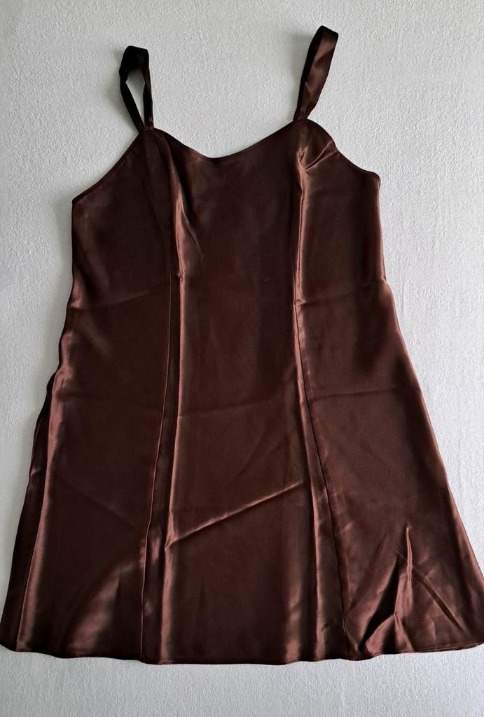 Bruin nachthemd, mt. M, Kleding | Dames, Pyjama's, Ophalen of Verzenden, Zo goed als nieuw, Maat 38/40 (M)