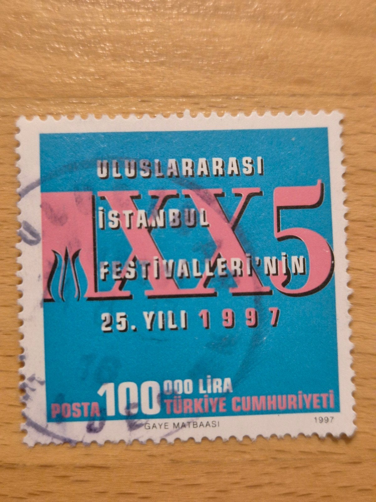 Turkije 1997 festival, Ophalen of Verzenden, Overige landen, Gestempeld