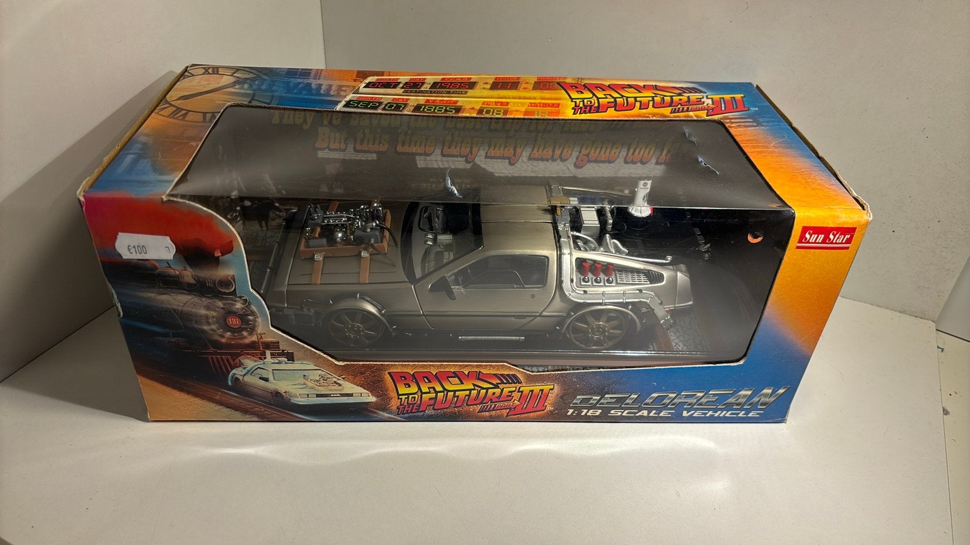 DeLorean back to the future 3 sun star 1.18, Ophalen of Verzenden, Sun Star, A, A