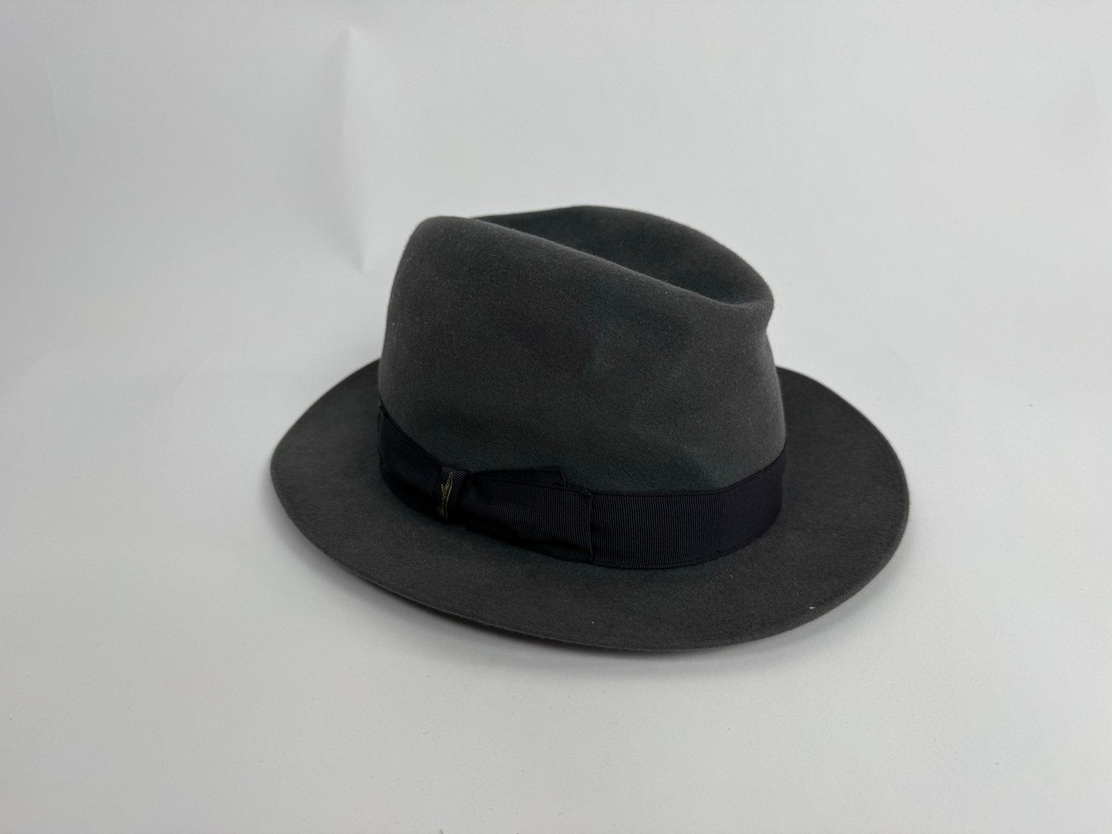 Borsalino Alessandria Qualità Superiore fedora grijs maat 58, Kleding | Heren, Ophalen of Verzenden, Zo goed als nieuw, Hoed