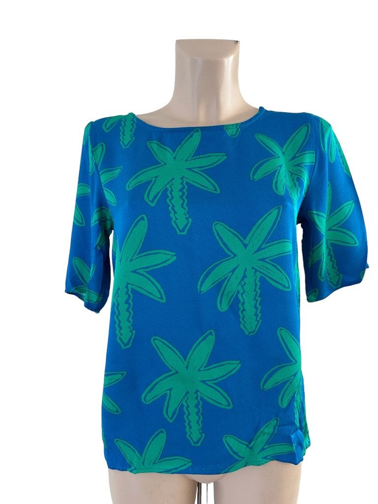 Fabienne Chapot shirt S, Blauw, Ophalen of Verzenden, Zo goed als nieuw, Korte mouw