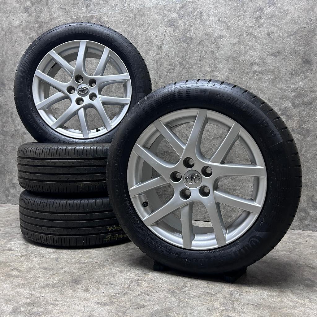 17 inch originele velgen + zomerbanden Toyota Avensis Verso, Auto-onderdelen, Banden en Velgen, Banden en Velgen, Ophalen of Verzenden