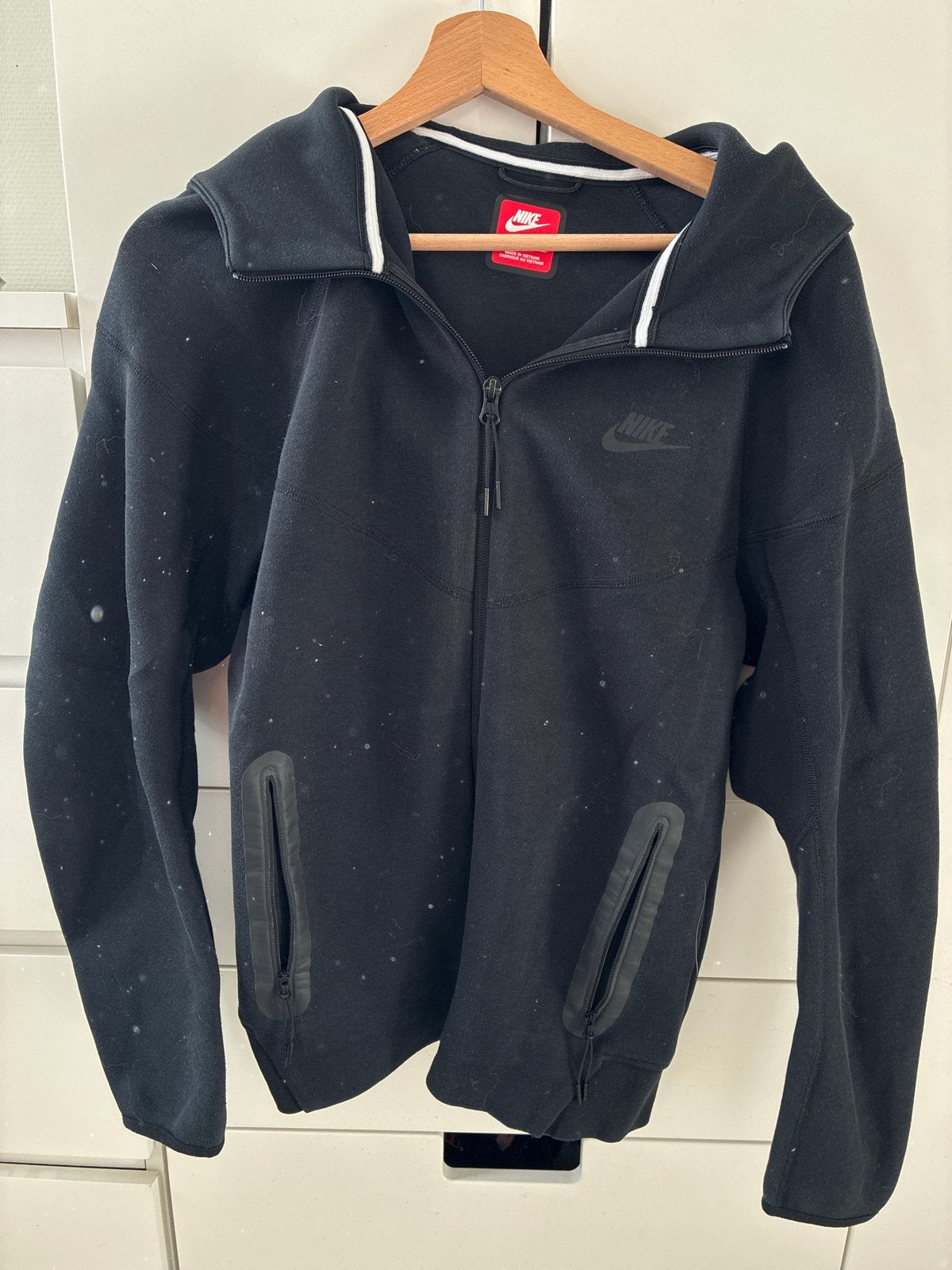 Nike Tech Fleece trainingspak (jas en broek), Ophalen of Verzenden, Gedragen, Maat 46 (S) of kleiner, Zwart