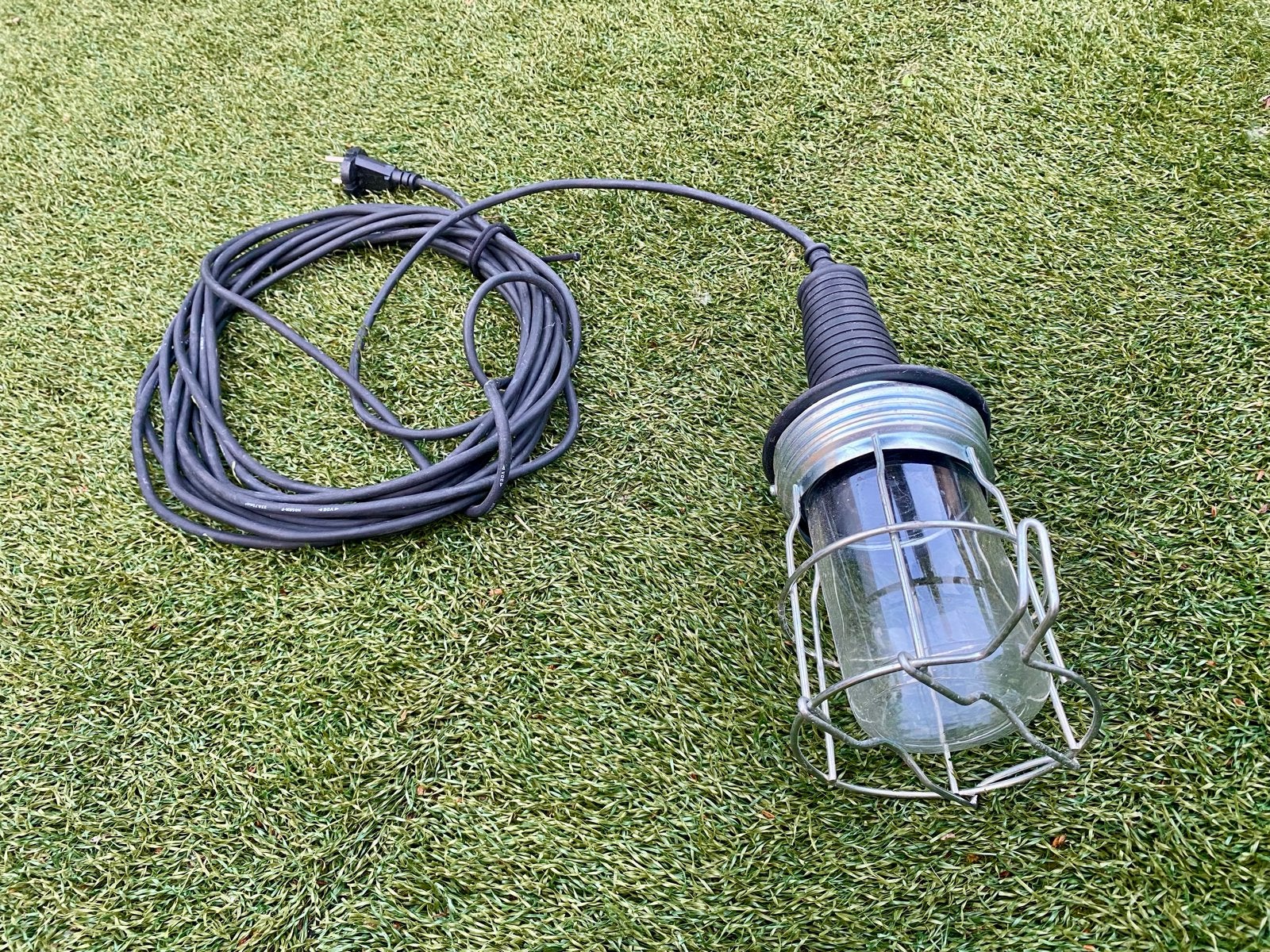 Bouwlamp met 10 meter snoer, Ophalen of Verzenden, Gebruikt, Lamp met armatuur