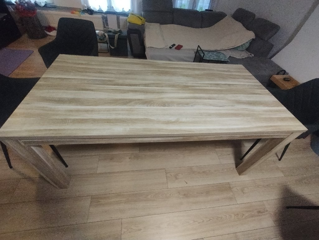 Eettafel, Ophalen, 50 tot 100 cm, Zo goed als nieuw, 150 tot 200 cm